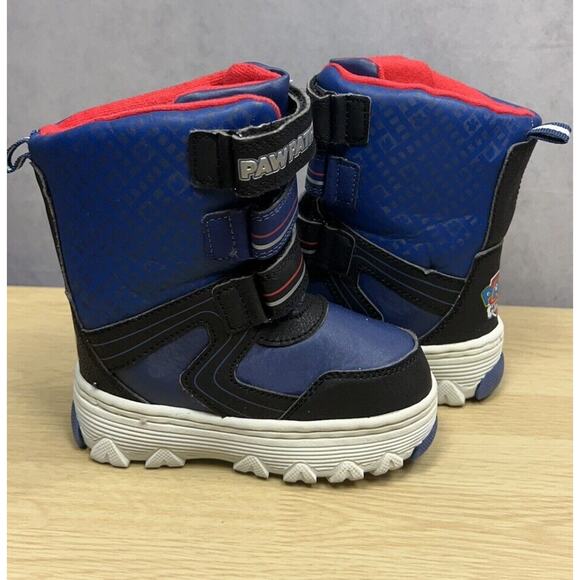 PAW Patrol Big Boy Winter Light Up Boots Size 7 - Picture 3 of 8